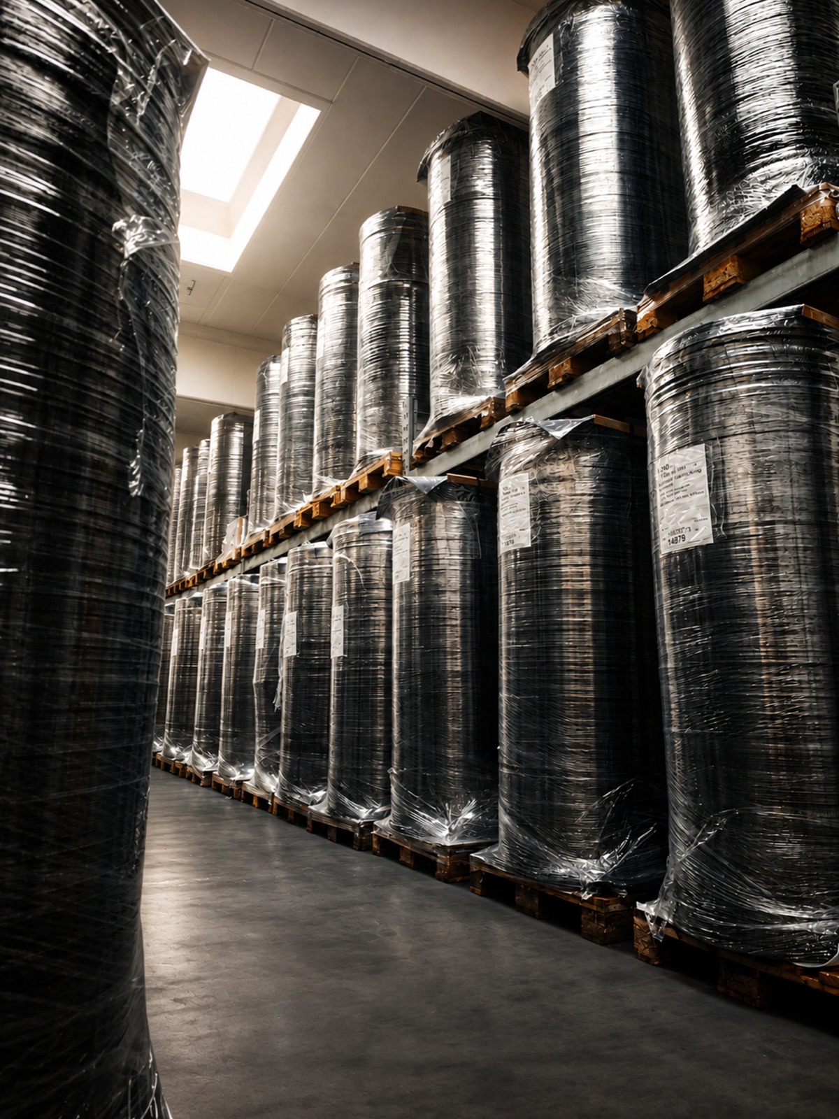 Konfektionierte Ware im Lager