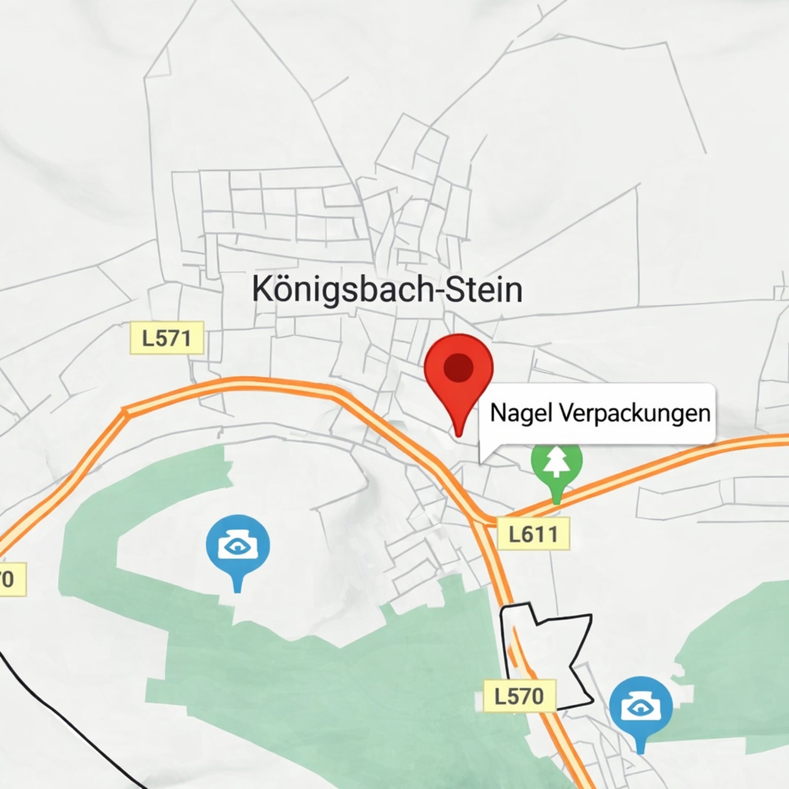 Karte: Standort Nagel Verpackungen in Königsbach-Stein